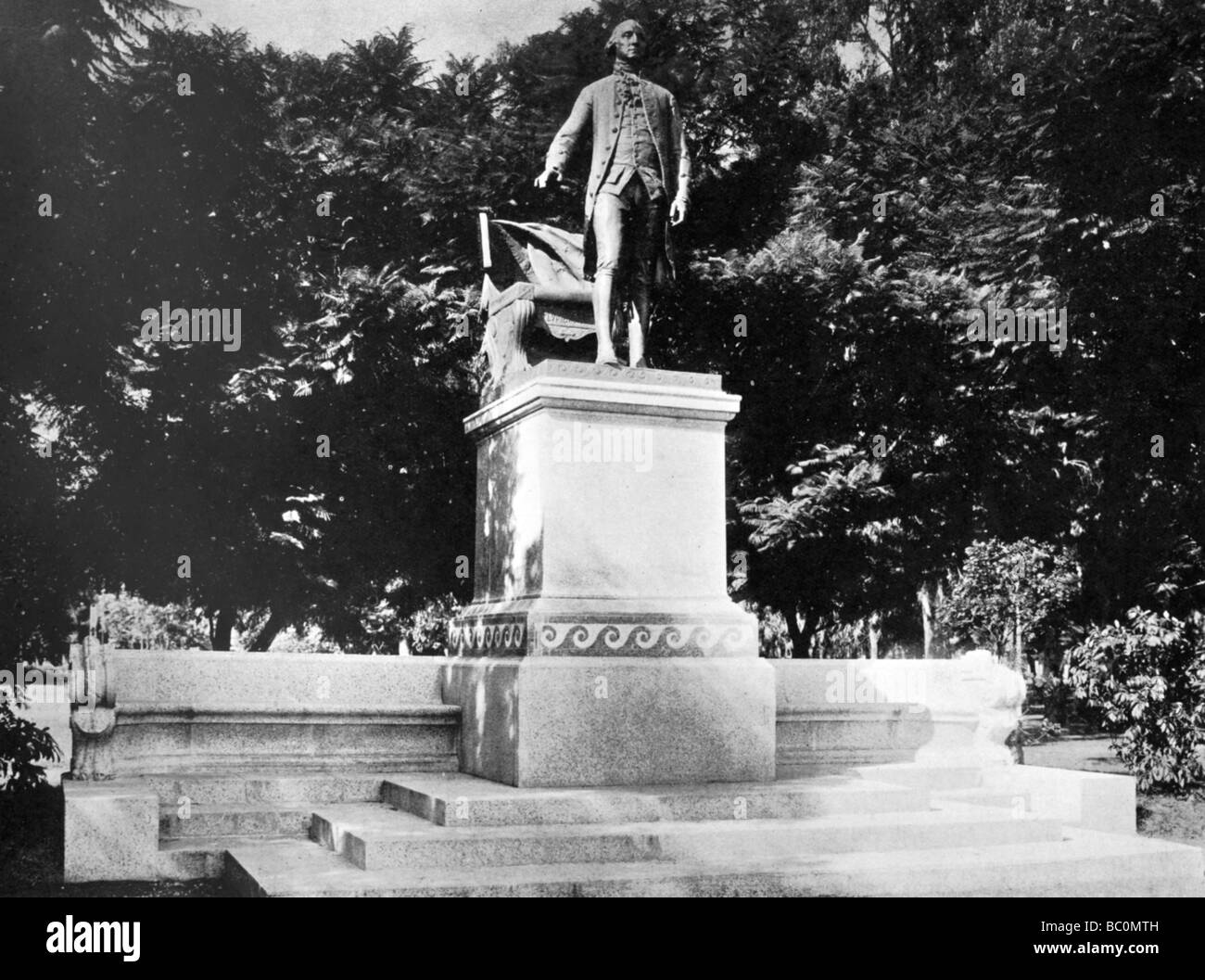 Monument to George Washington, Palermo Park, Buenos Aires, Argentina. Artist: Unknown Stock Photo