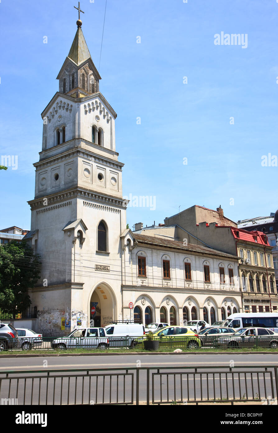 Romanian orthodox Baratia church in Bucharest Romania Stock Photo