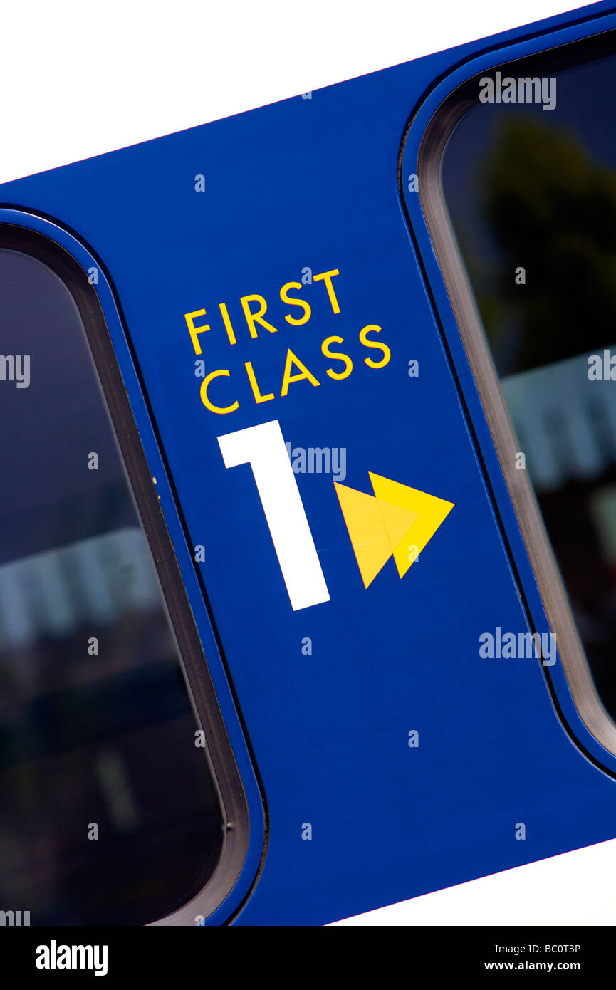 First class carriage Stock Photo