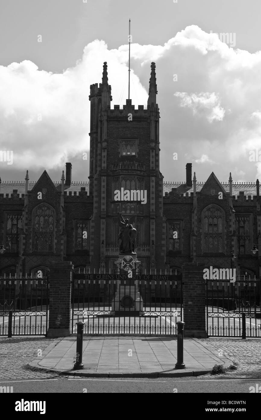 The Lanyon Building, Queen's University, Belfast, Northern Ireland, United Kingdom Stock Photo