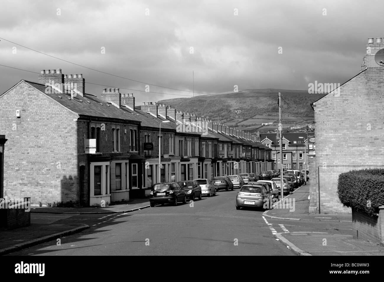 Quarter near the Queens University of Belfast , Nortehrn Ireland, United Kingdom, UK, GB Stock Photo