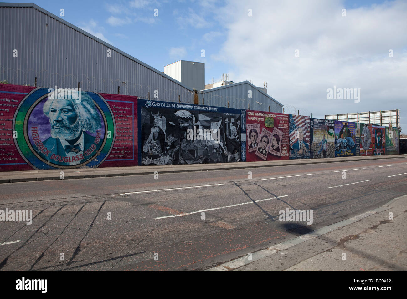 The International Wall in Belfast, Northern Ireland, United Kingdom Stock Photo