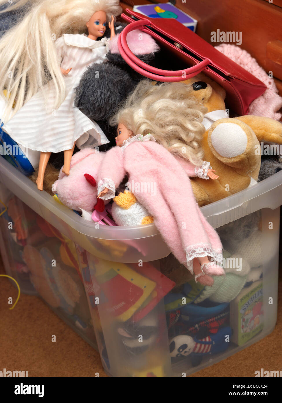 Childs Toy Box Stock Photo Alamy