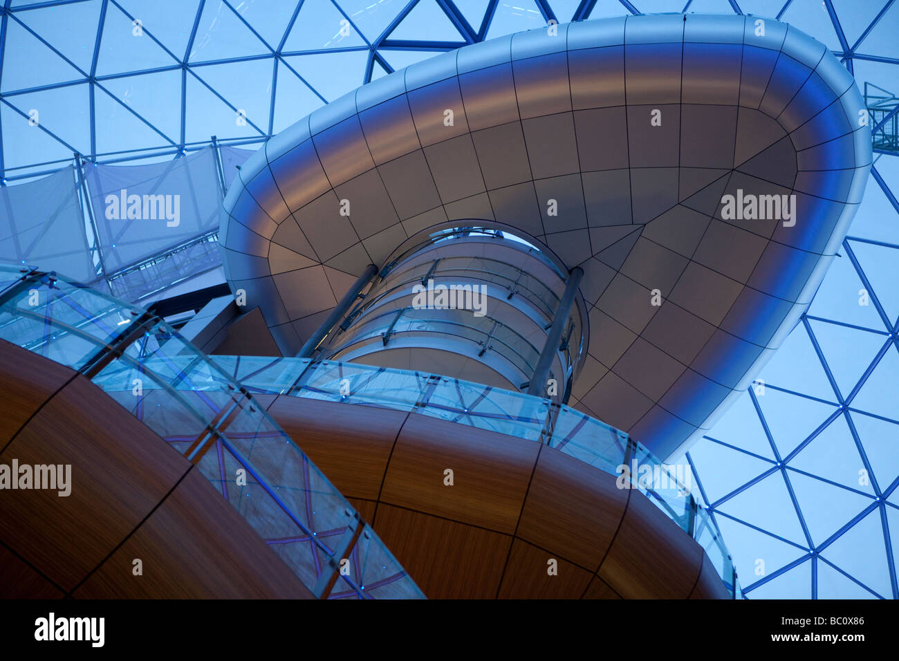 Dome of the Victoria Square (commercial center) in Belfast, Northern Ireland, United Kingdom, Europe Stock Photo