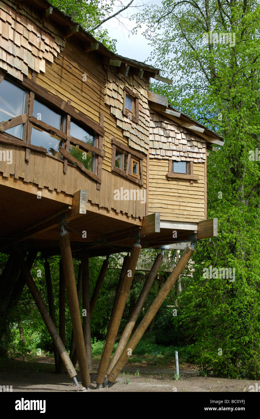 The Tree House at Alnwick Castle, Northumberland Stock Photo Alamy