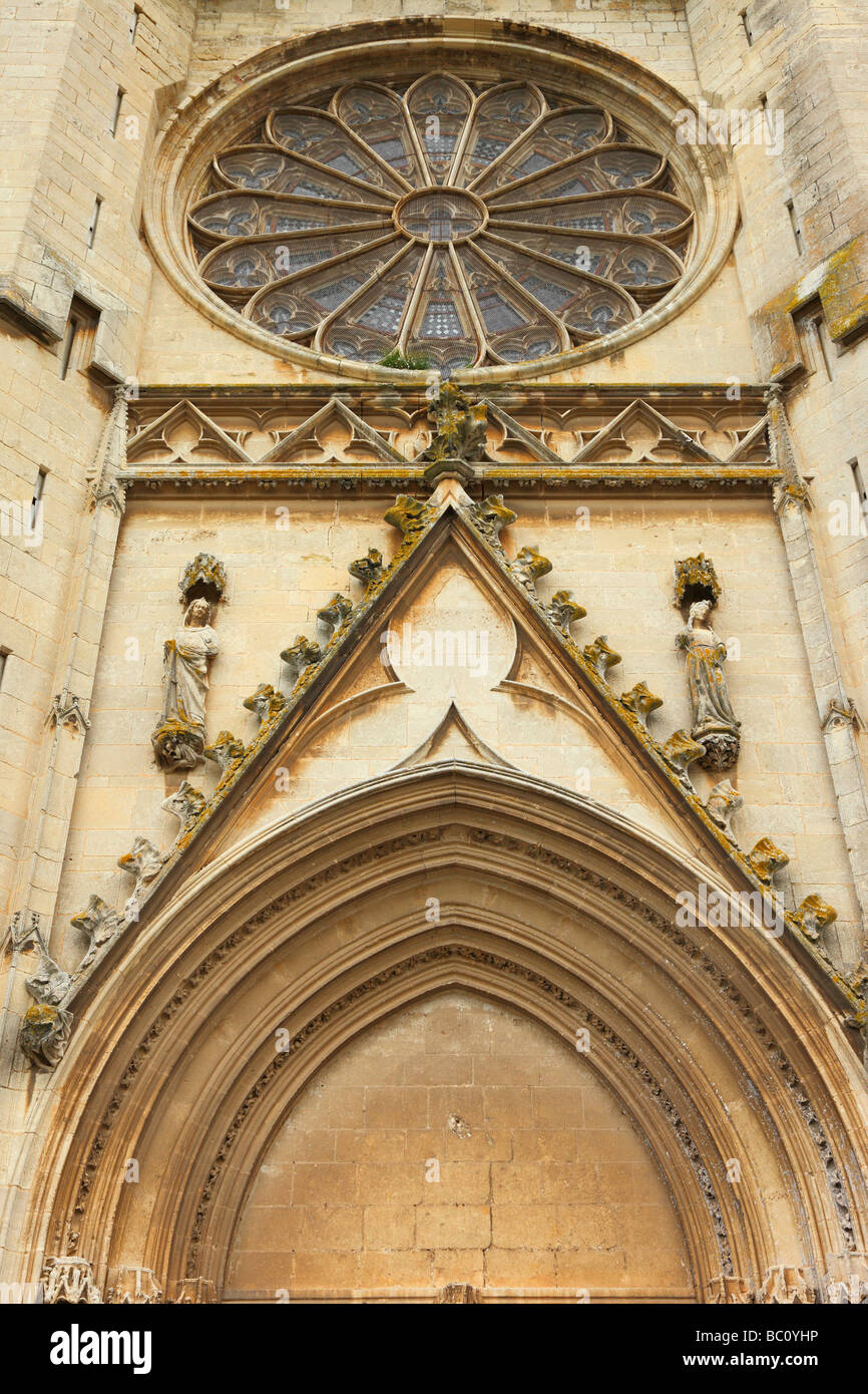 Saint Nazaire gothic cathedral Beziers Languedoc-Rousillon France Stock ...