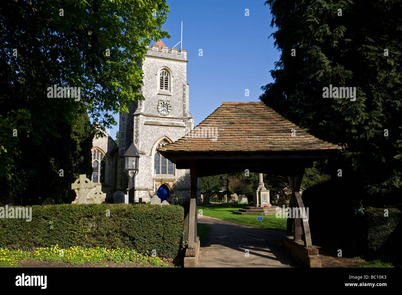 St Peters Parish Church Walton on the Hill Surrey England Stock Photo
