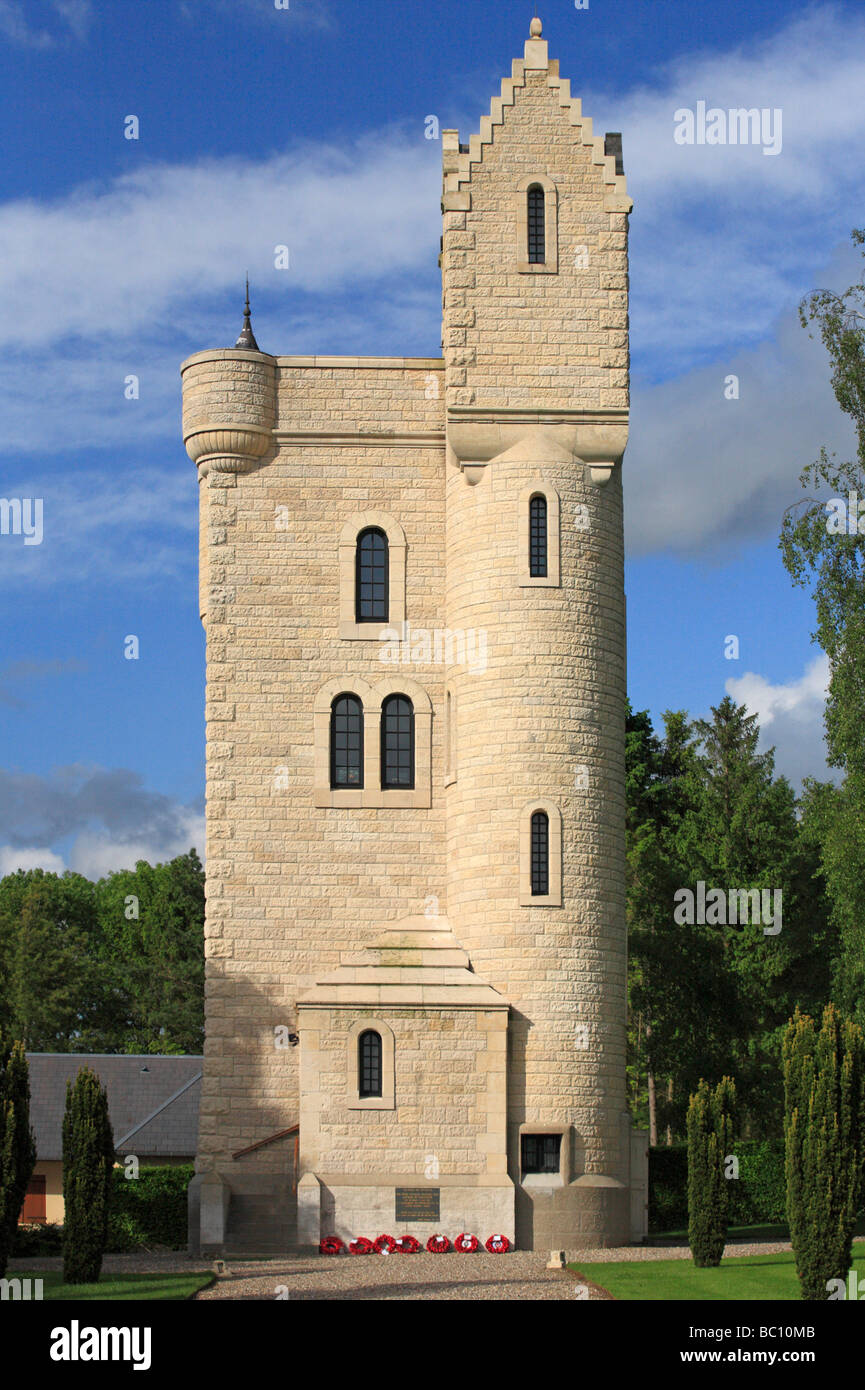 The Ulster Memorial Tower The Somme Picardy France Stock Photo