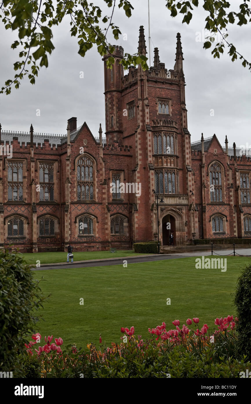 The Lanyon Building, Queen's University, Belfast, Northern Ireland, United Kingdom Stock Photo