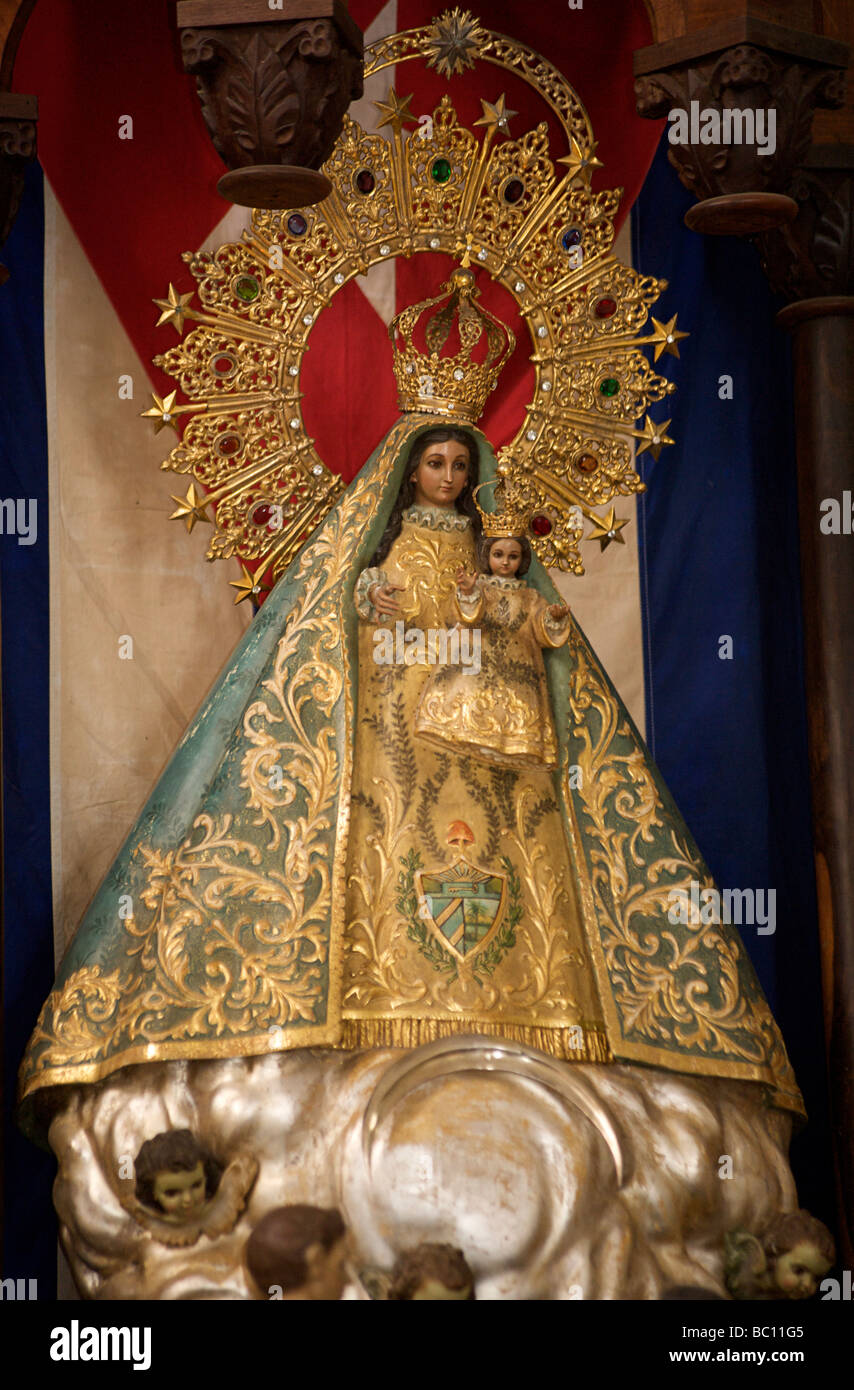 Detail of Catholic statuary in Trinidad's Santisima church, Plaza Mayor