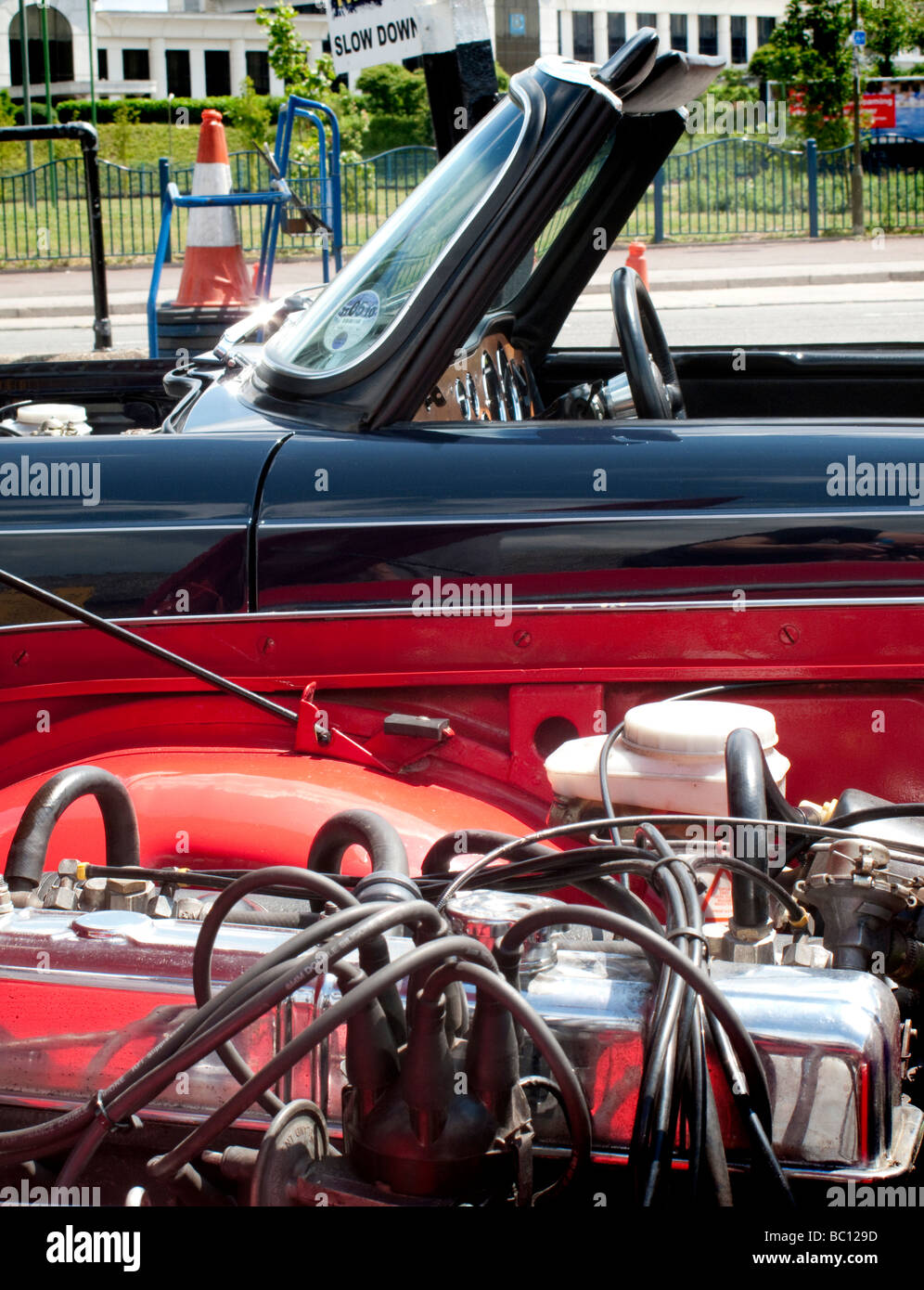 Old Triumph classic car Stock Photo - Alamy