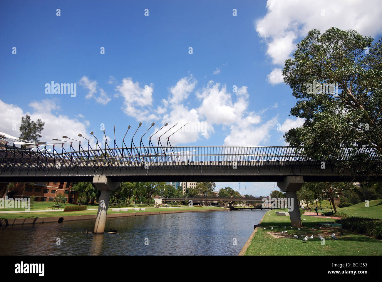Bridge across the Parramatta River,New South Wales. Stock Photo