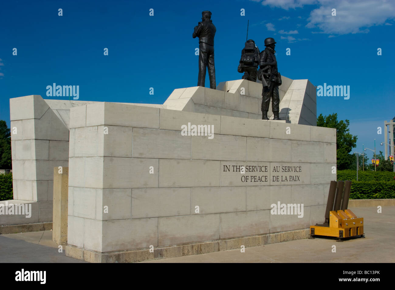 Ottawa Ontario Canada. National Peacekeeping Monument Stock Photo