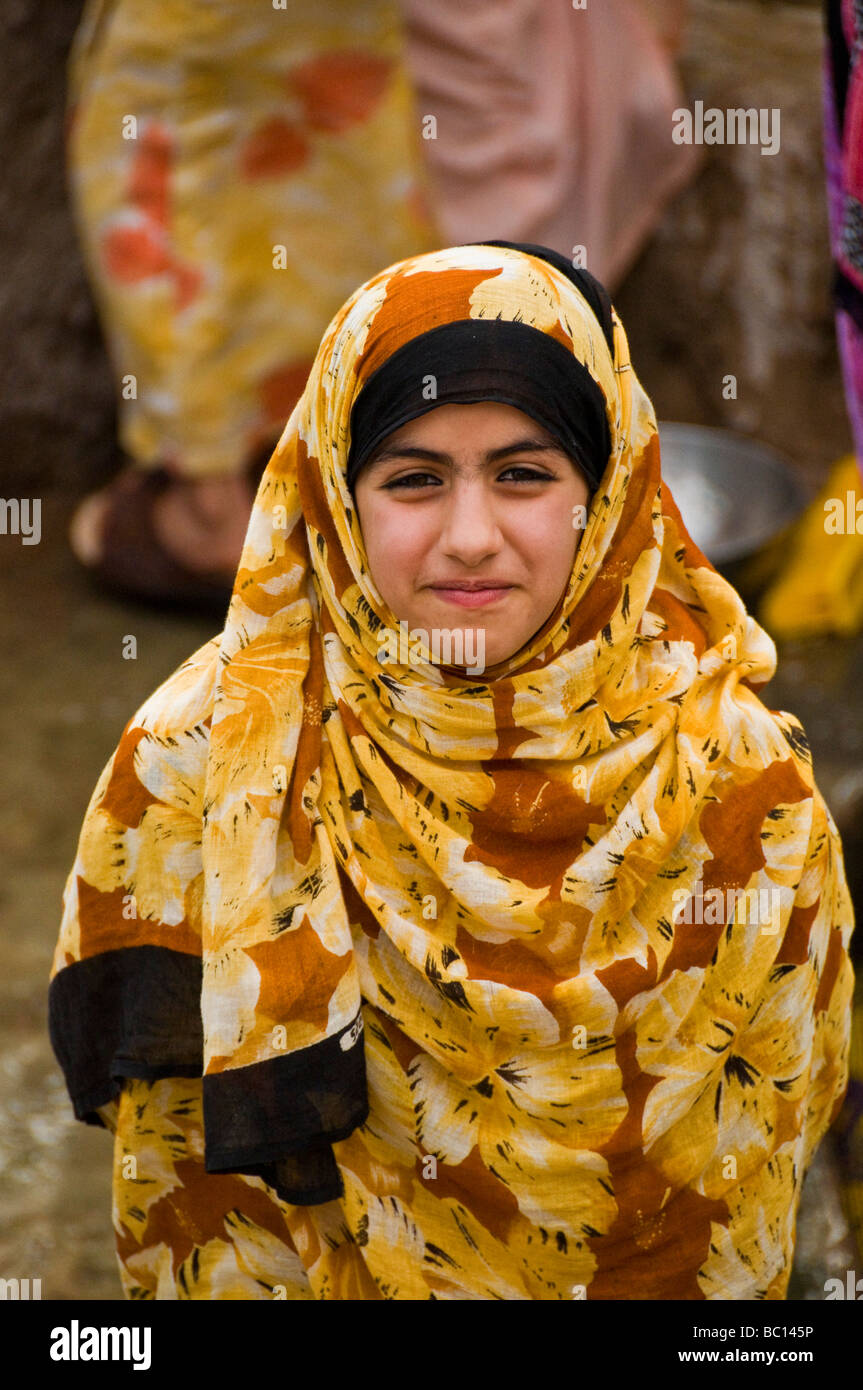 Local girl in Al-Jabal Al-Akhdar  Sultanate of Oman Stock Photo