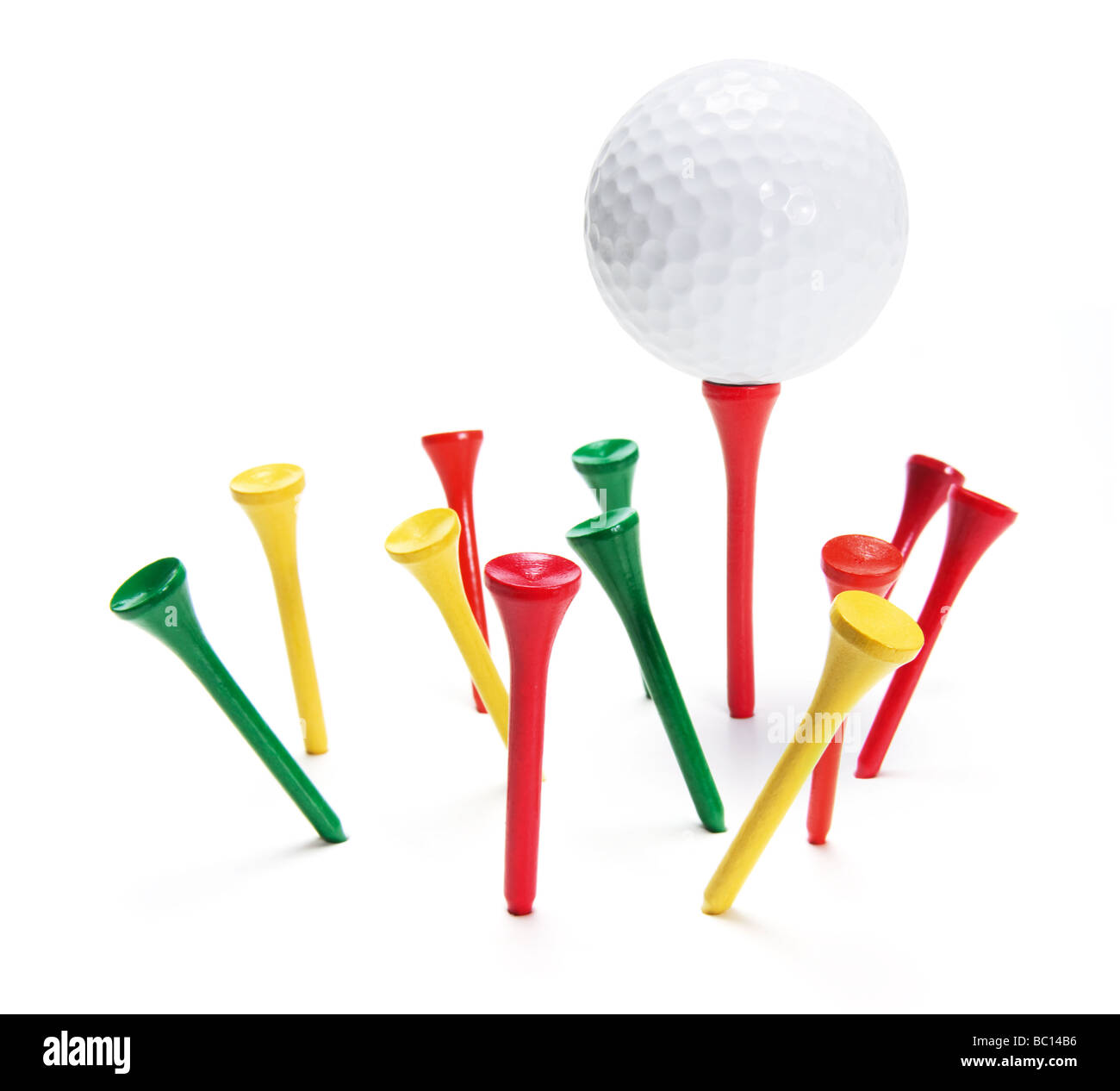 Golf Ball and Tees Stock Photo Alamy
