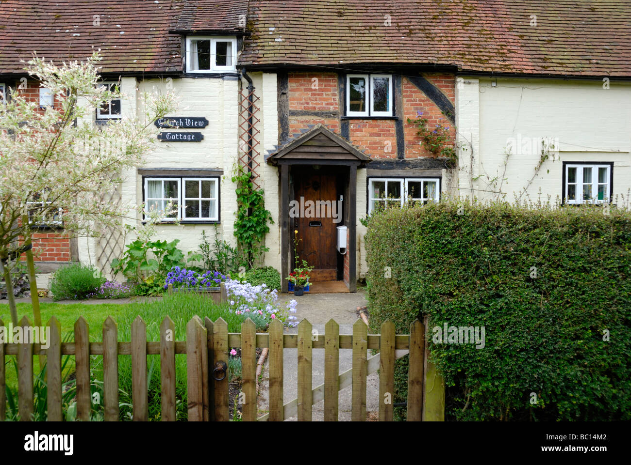 Old cottage in Exton Hampshire England Stock Photo Alamy