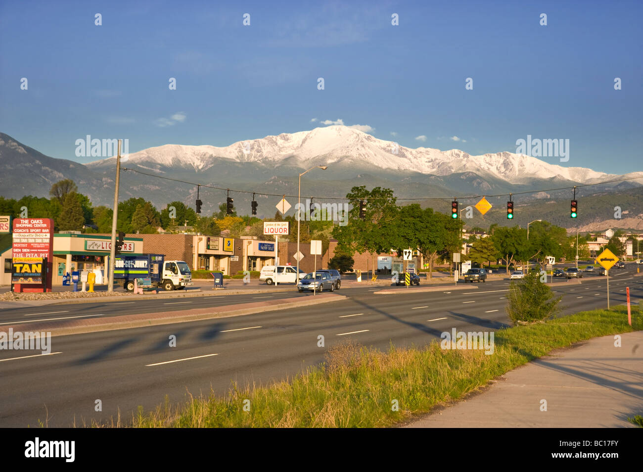 Pikes Peak, Colorado Springs, Colorado, USA Stock Photo