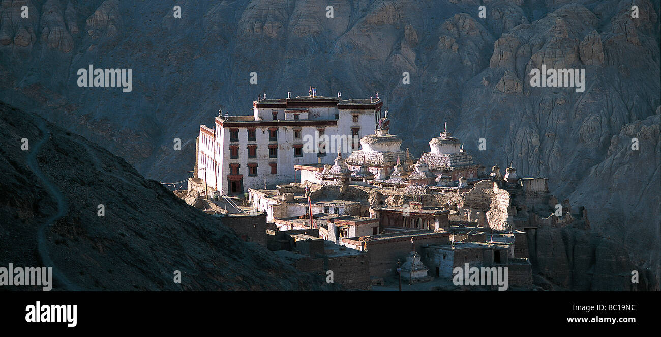India, Jammu and Kashmir, Ladakh, Indus Valley, Lamayuru Gompa (Buddhist Monastery) Stock Photo