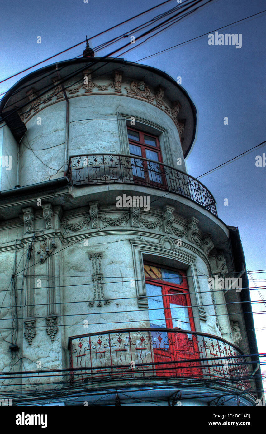 HDR Image of Apartment buildings in La Paz, Bolivia Stock Photo