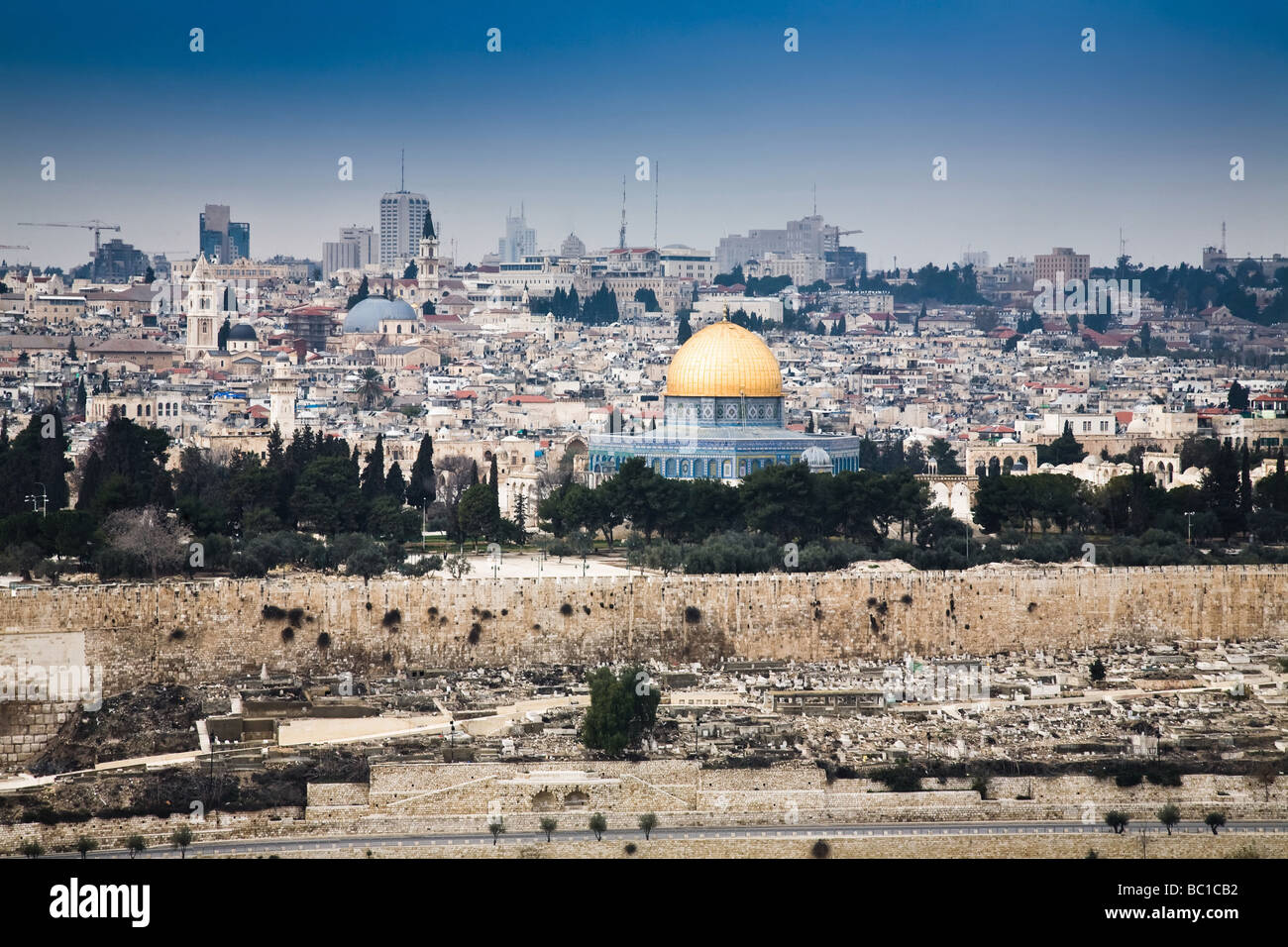 Jerusalem view west mosque hi-res stock photography and images - Alamy