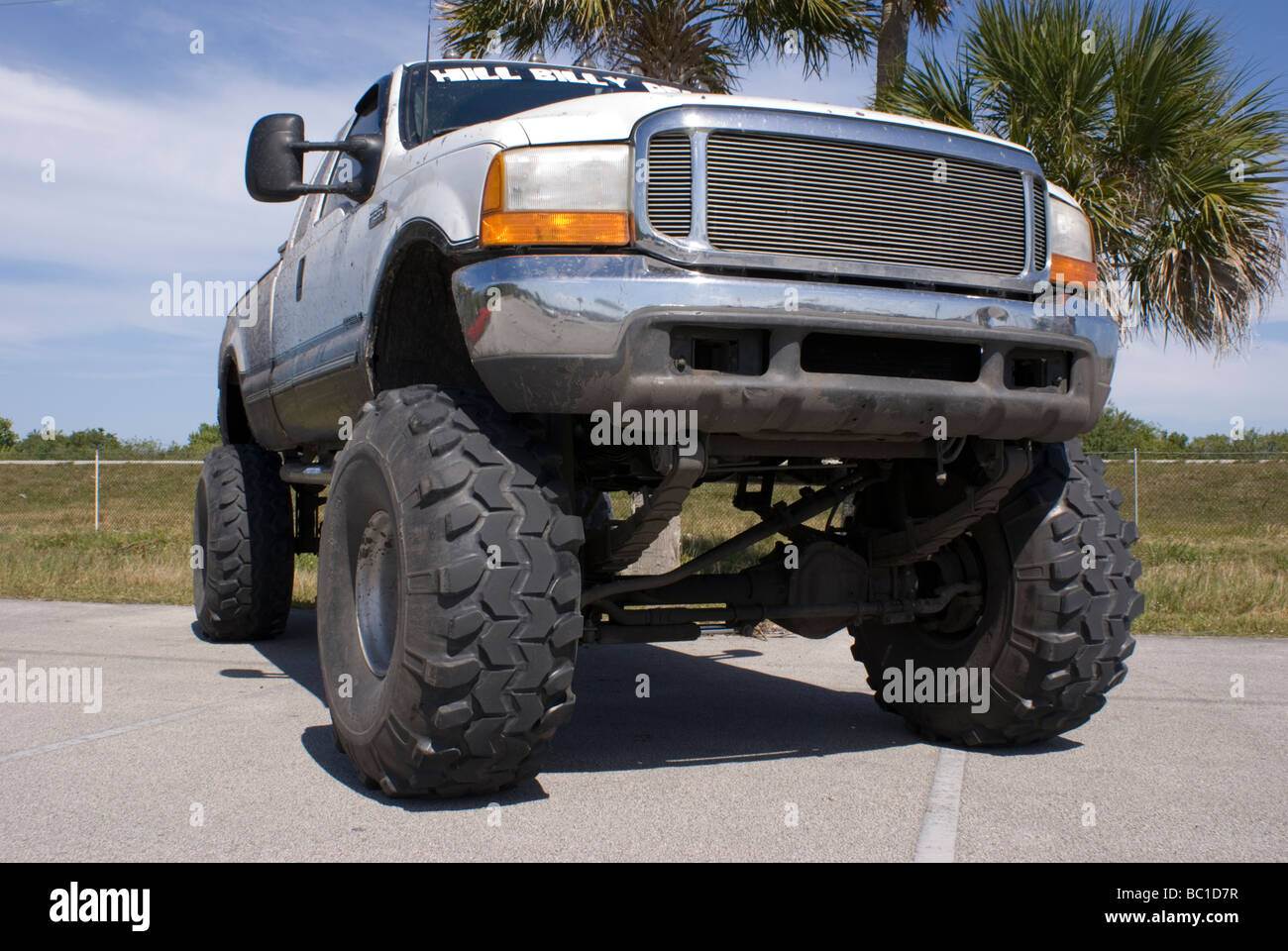 Monster truck in Florida parking lot Stock Photo Alamy