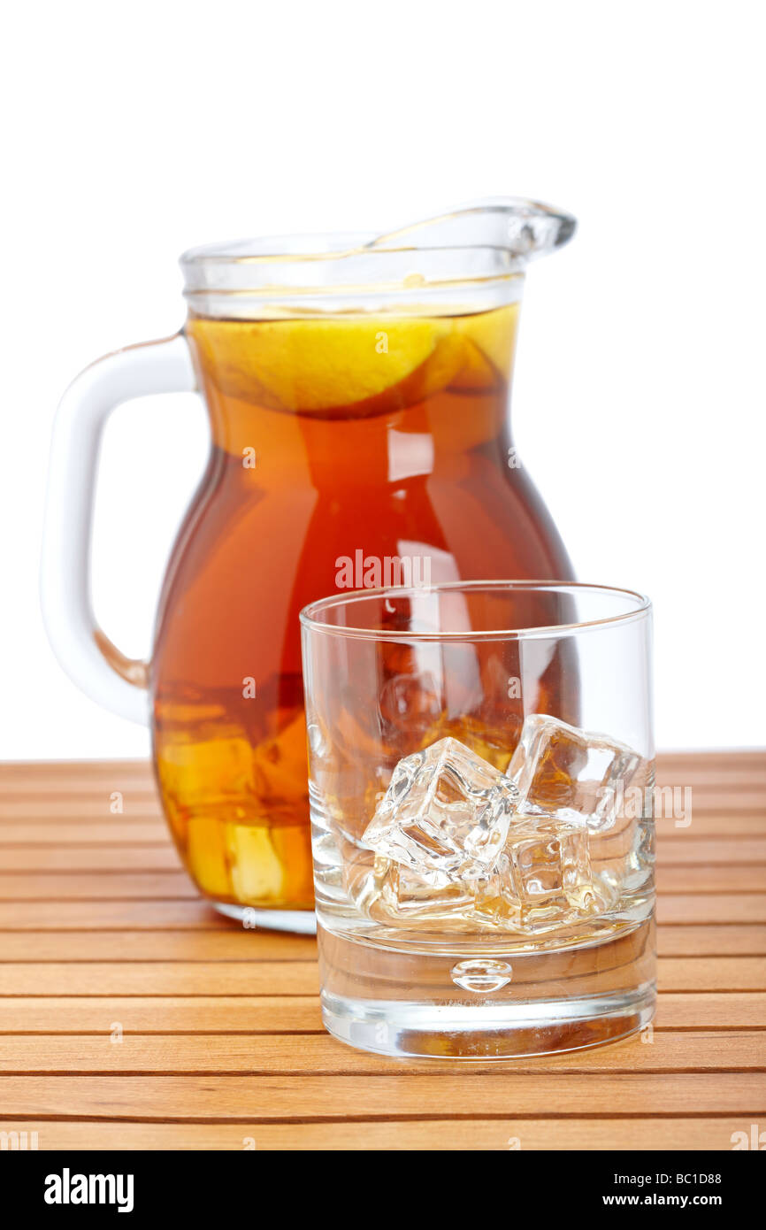 https://c8.alamy.com/comp/BC1D88/ice-tea-pitcher-and-empty-glasss-with-icecubes-on-wooden-background-BC1D88.jpg