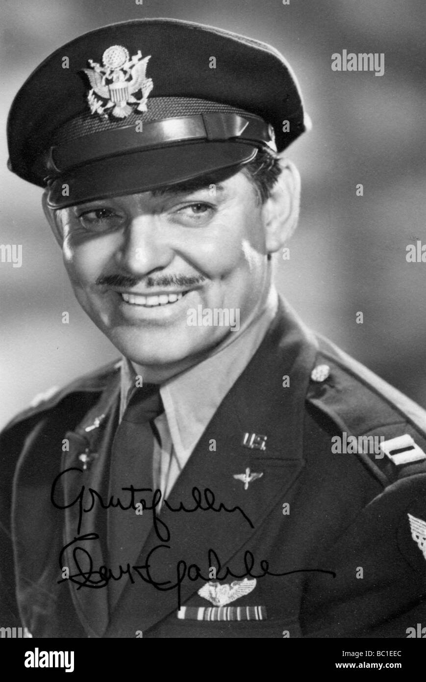 Clark Gable, American actor, c1942-1945. Artist: Unknown Stock Photo