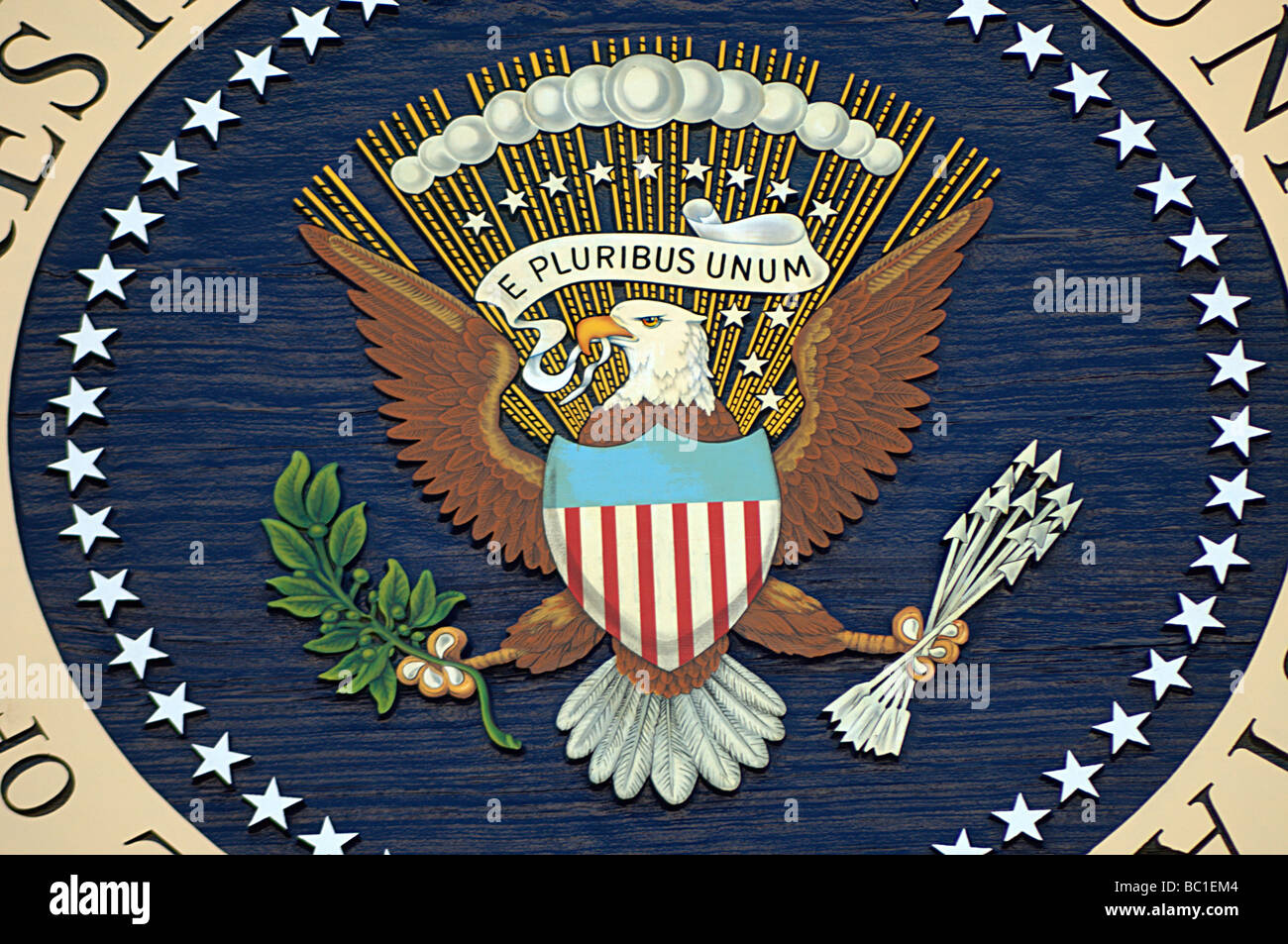 US Presidential Seal Stock Photo