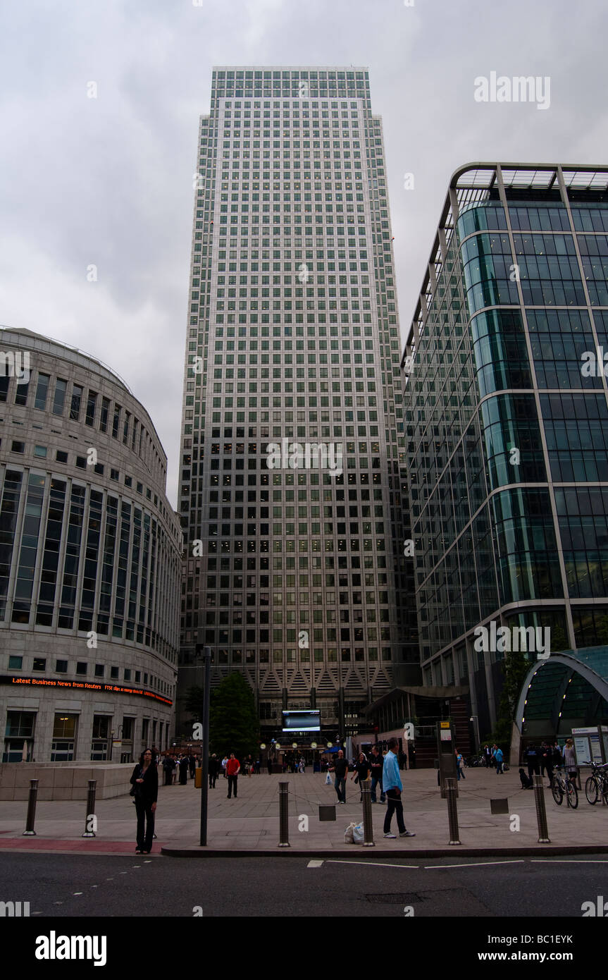 Canary Wharf and One Canada Square Stock Photo