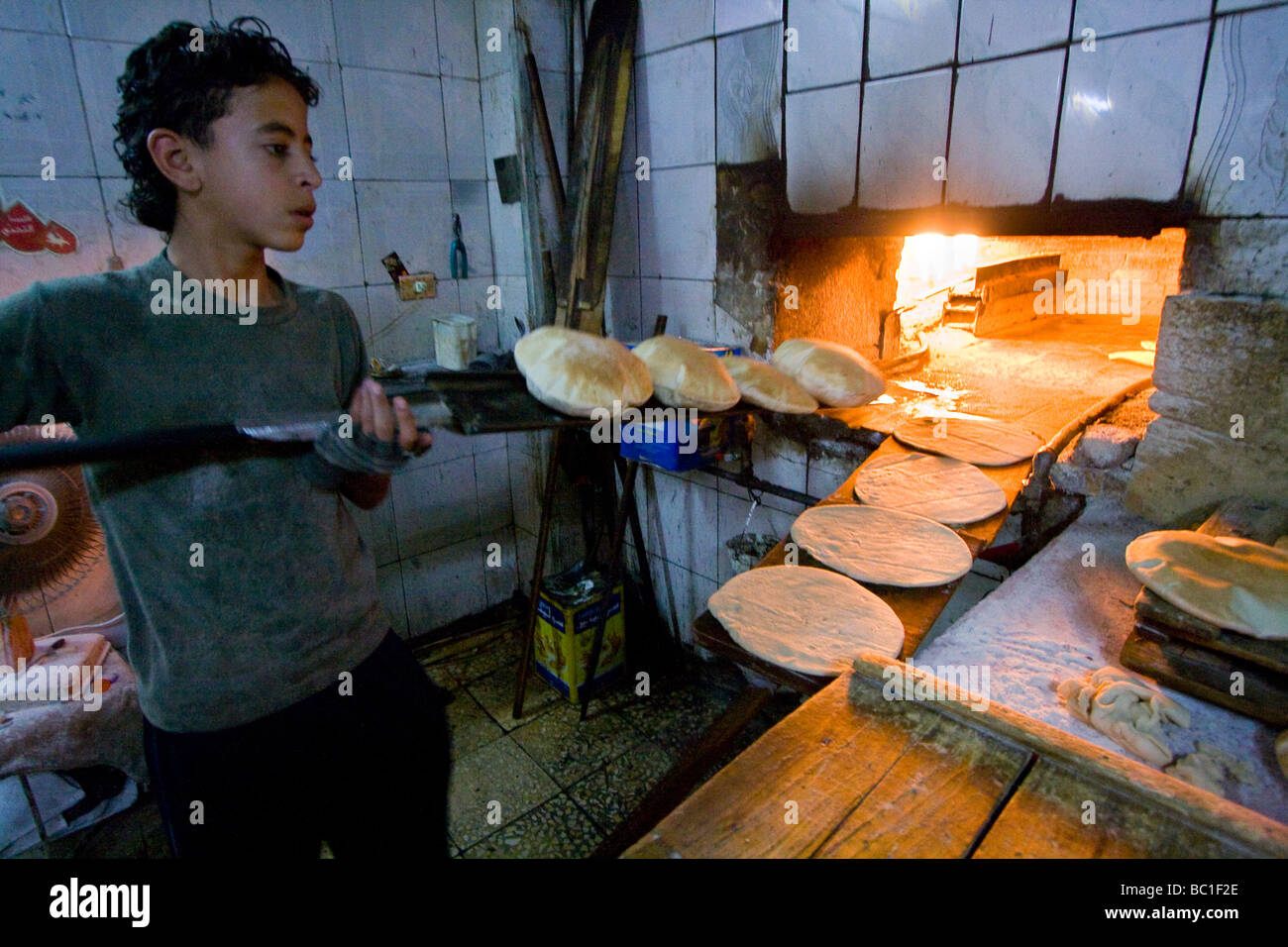 Bakery in Irbid Jordan Stock Photo
