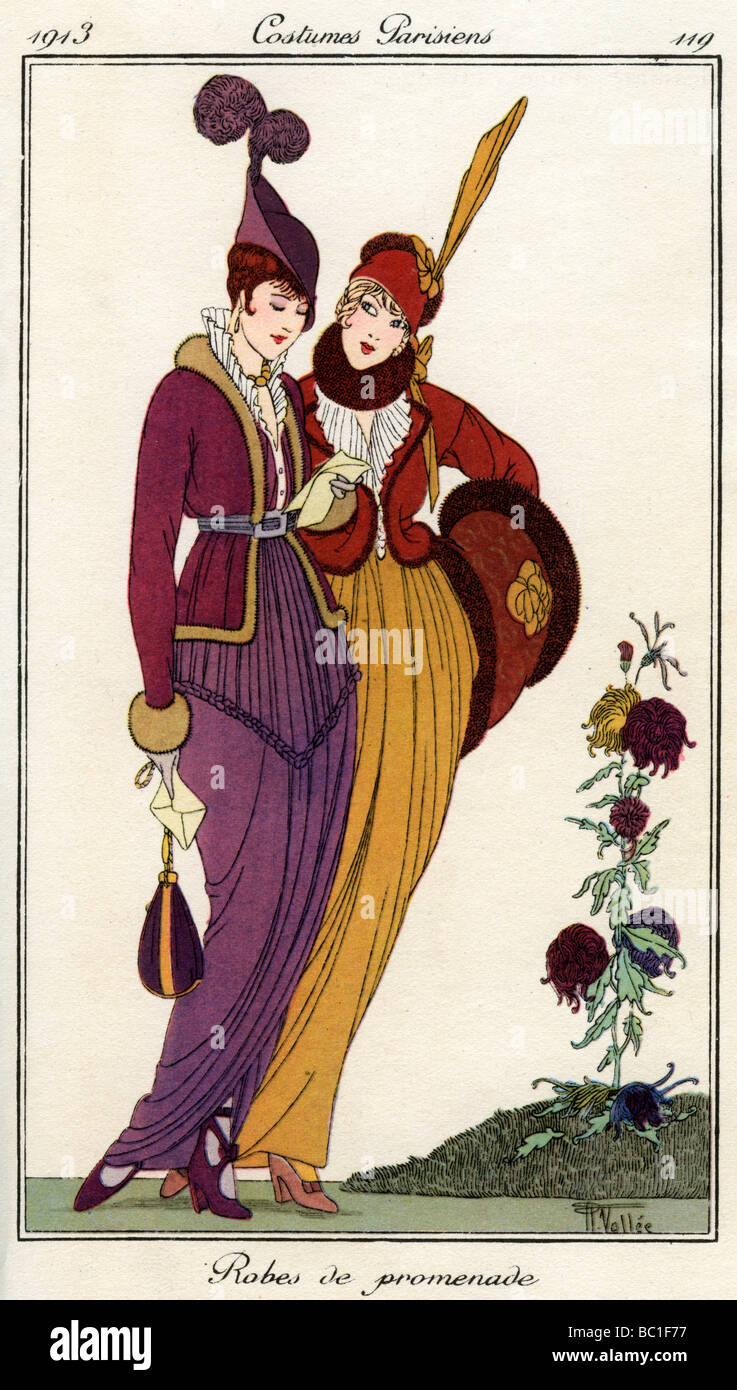 French fashions of the 20th century, 1913 (1938). Artist: Unknown Stock ...