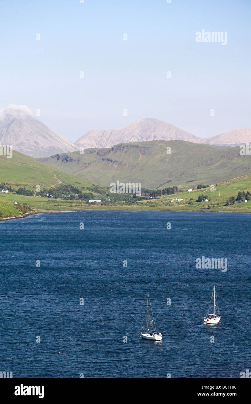 Cuillin Hills, Loch Harport, Isle of Skye, Inner Hebrides, West Coast of Scotland, UK Stock Photo