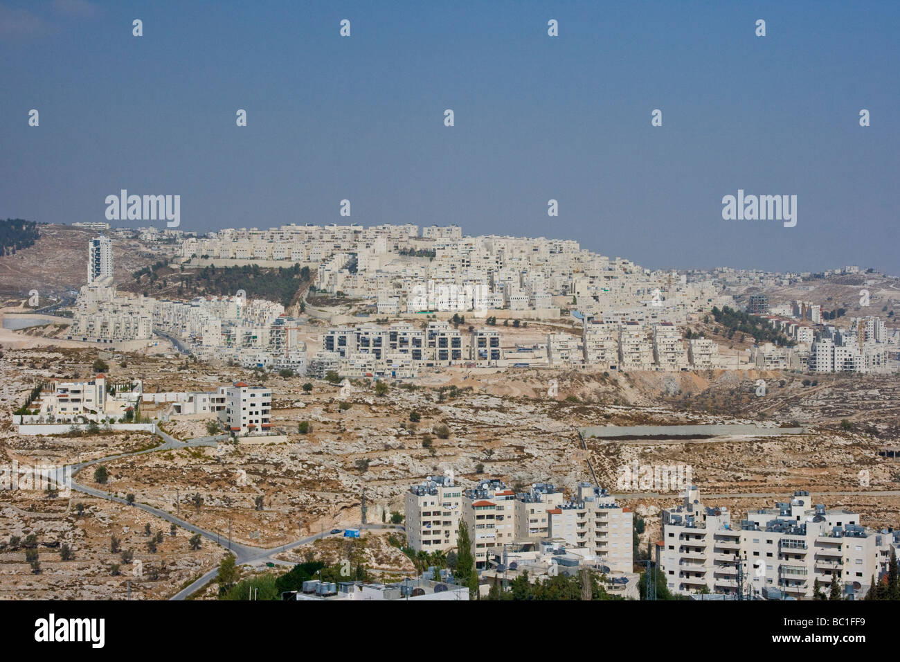 Israeli Settlements in the West Bank Stock Photo