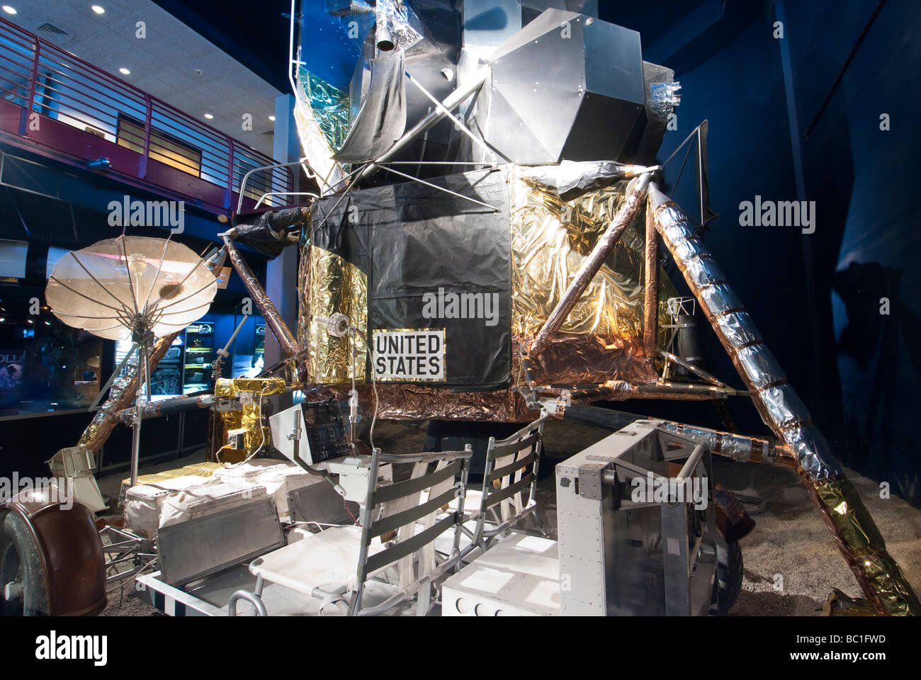 Lunar Module, Kansas Cosmosphere and Space Center, Hutchinson, Kansas. Stock Photo