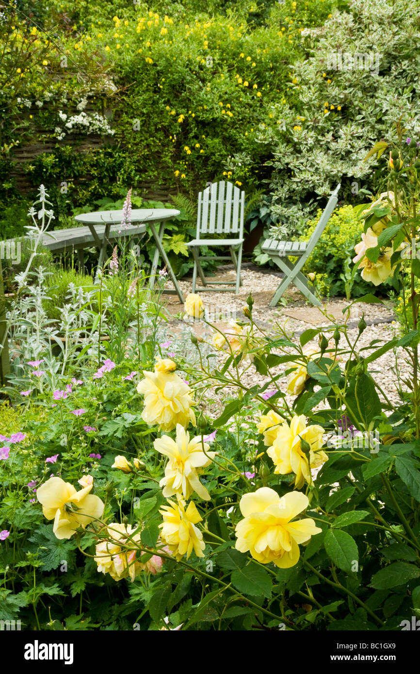 A corner of the Wildlife Friendly Garden at the TWIGS gardens in Swindon Wiltshire England UK Stock Photo