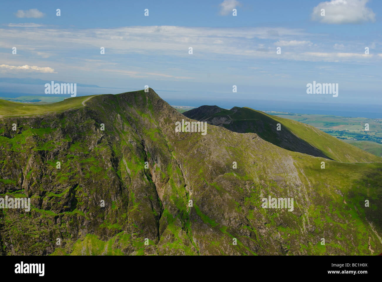 Hopegill Head and Whiteside, From Grisedale Pike, English Lake District Stock Photo
