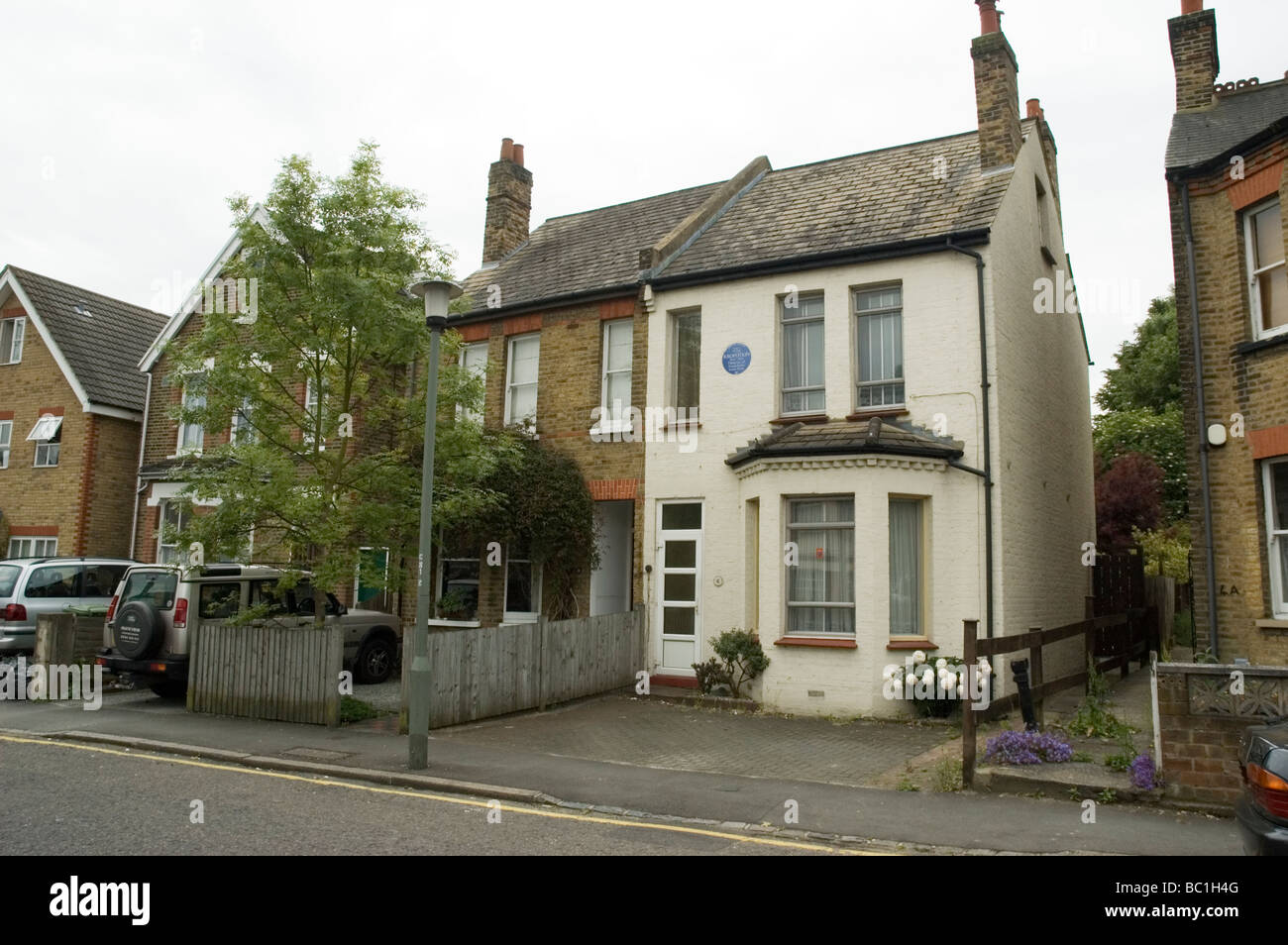 The house in Bromley, South London, previously occupied by Prince Peter Kropotkin, one of the first anarchists. Stock Photo