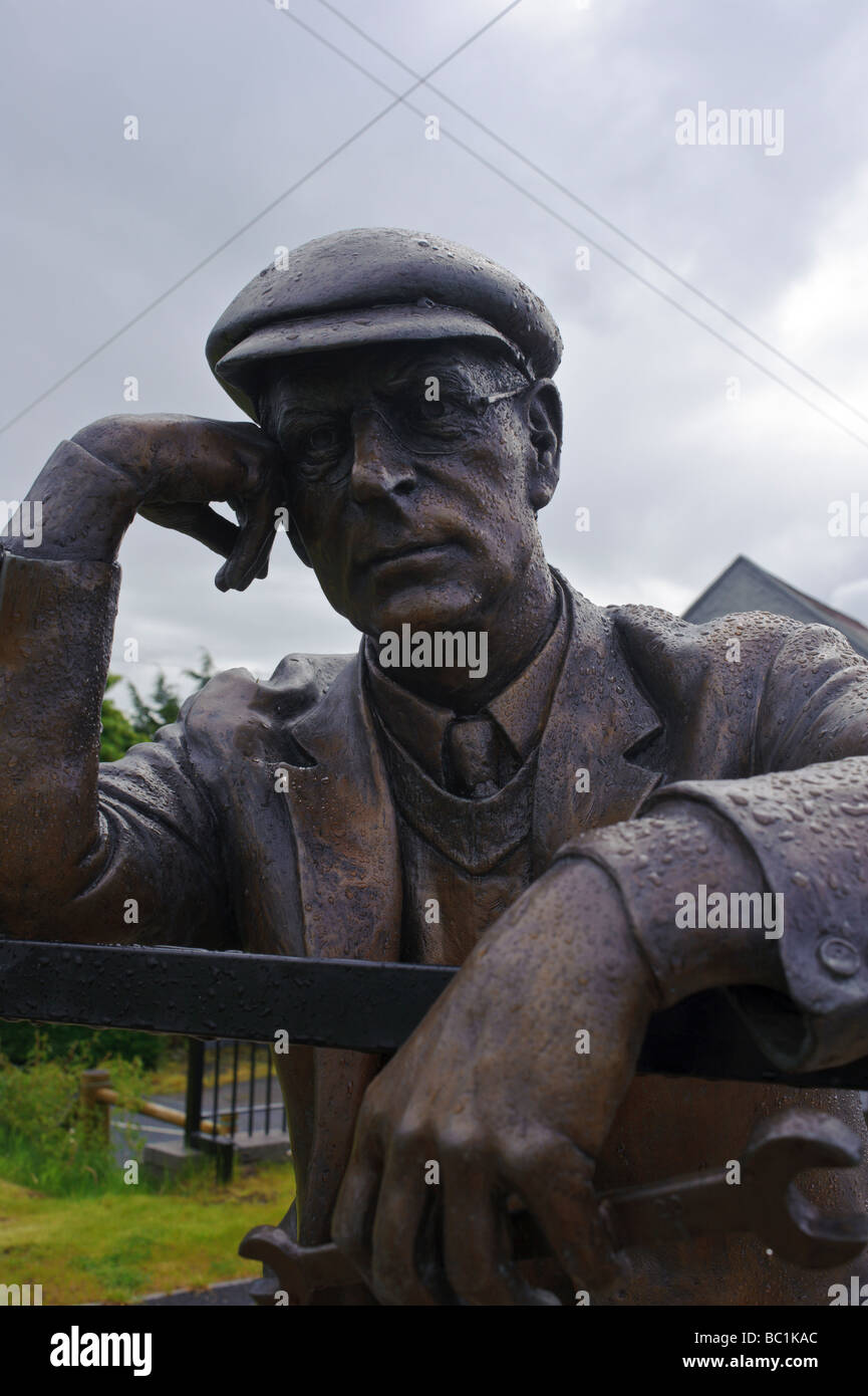 Harry Fergus statue and home in Dromara County Down Northern Ireland Stock Photo