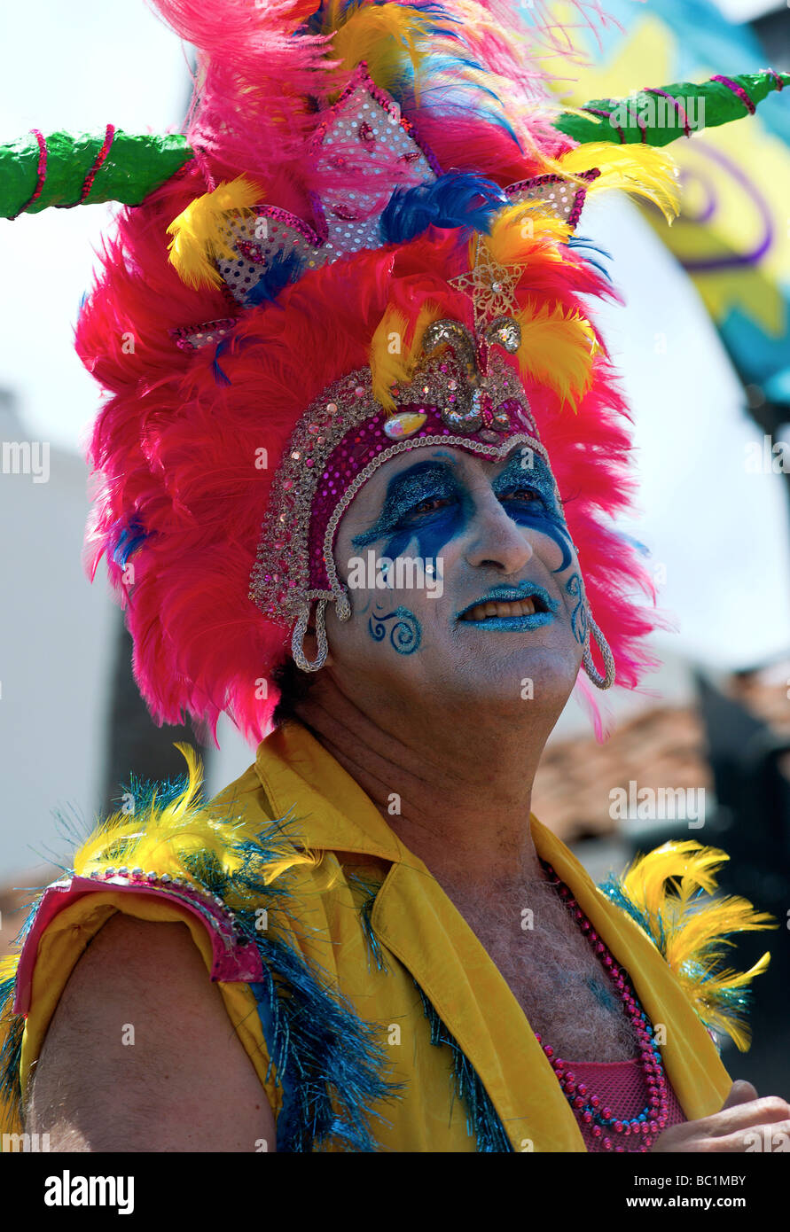 Summer Solstice Performer, Santa Barbara Stock Photo Alamy