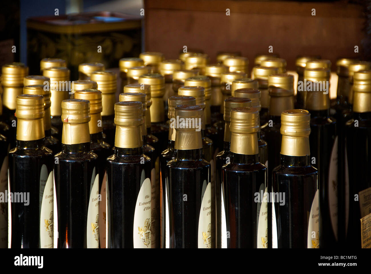Italian Market Place Newbury Berkshire UK Wine Bottles Stock Photo Alamy