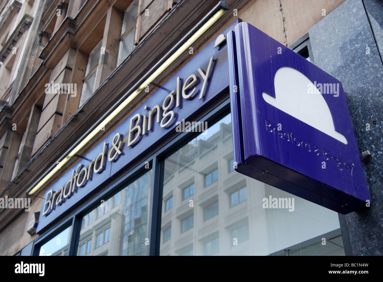 Bradford & Bingley bank Santander brand Stock Photo