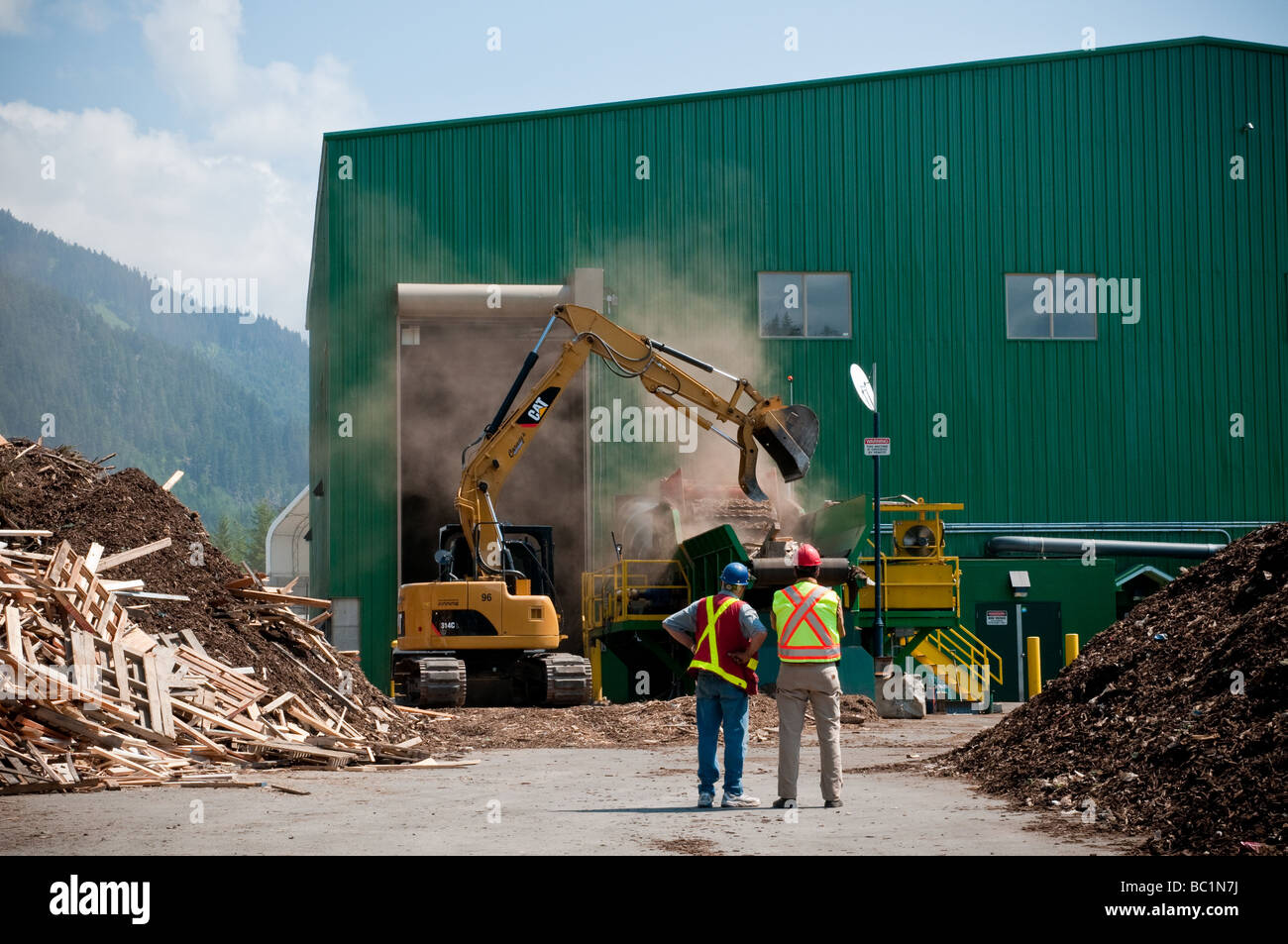 Commercial Composting Facility Stock Photo Alamy