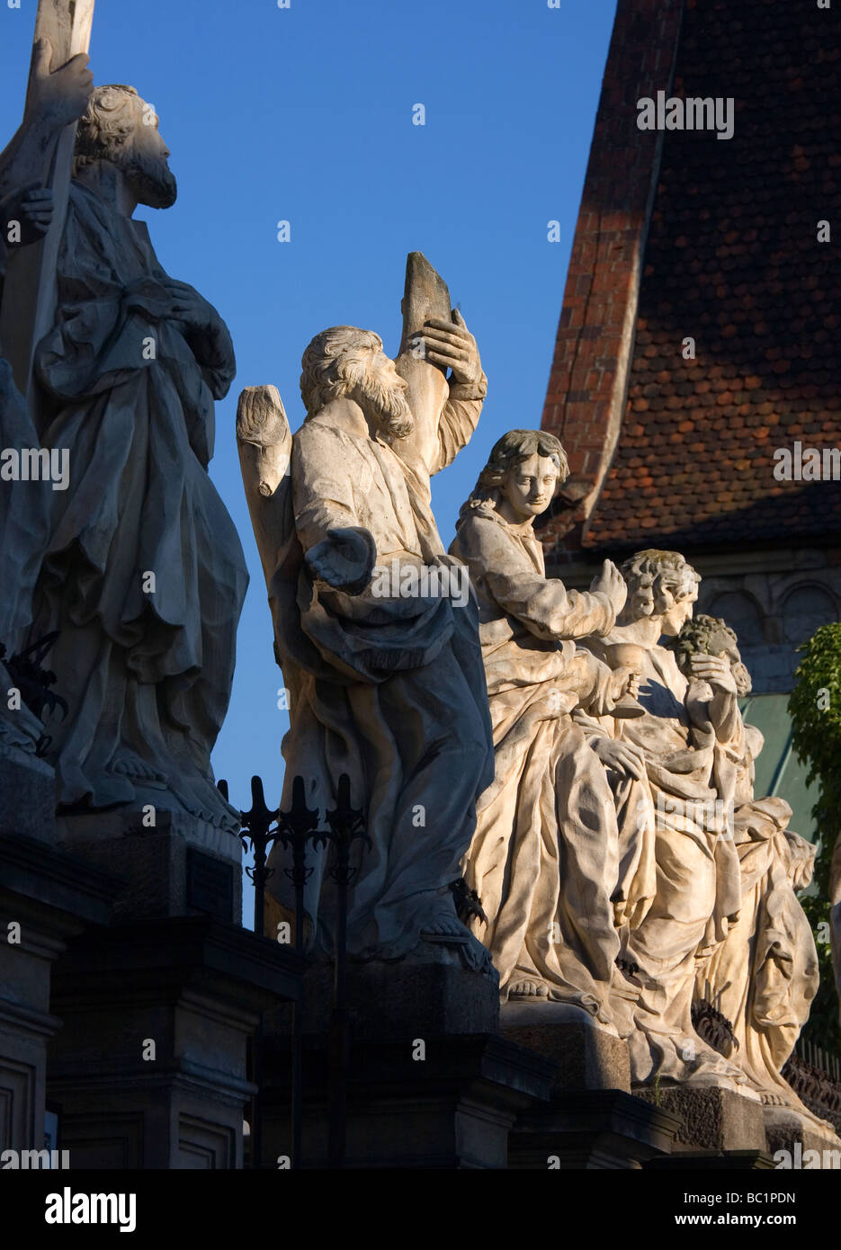Poland Krakow Baroque St Peter and St Paul Church Apostles statues