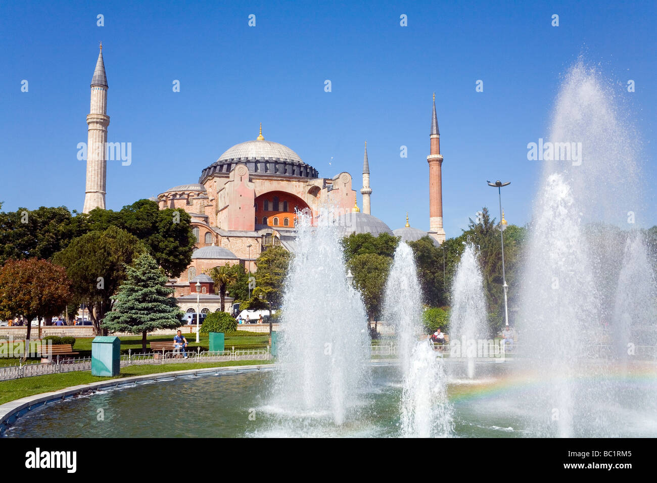 The Hagia Sophia Church at Sultanahmet Istanbul Stock Photo