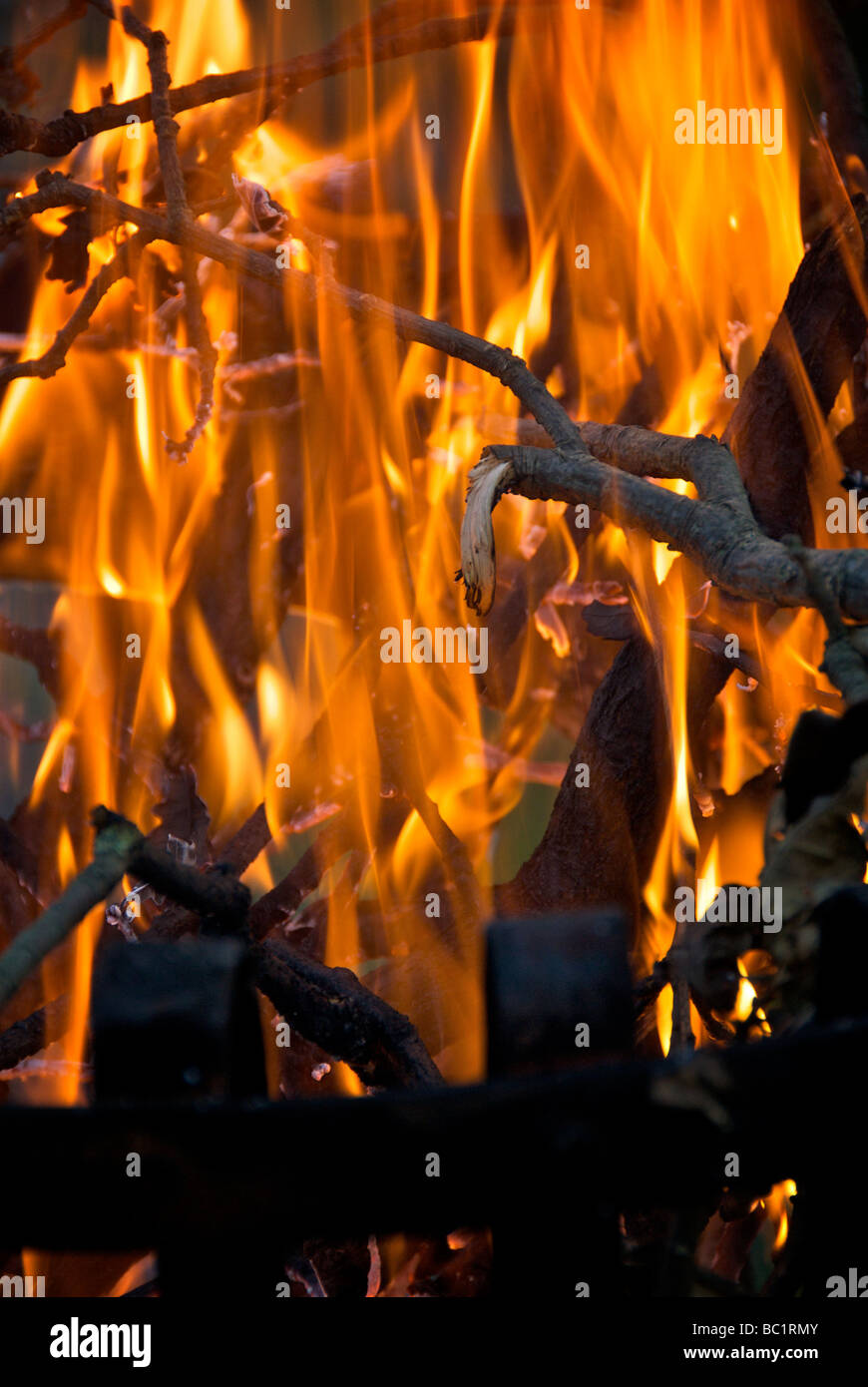 Brazier Fire Flames Stock Photo Alamy