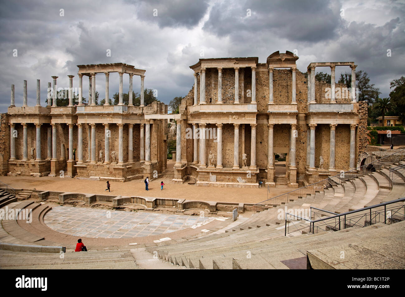 Teatro Romano de Mérida Badajoz Extremadura España Roman theater in Mérida Badajoz Extremadura Spain Stock Photo