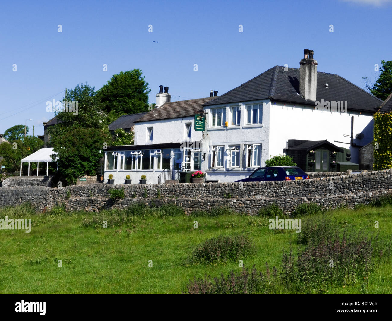 Lathkil Hotel, public house, in Over Haddon, Peak District, Derbyshire ...