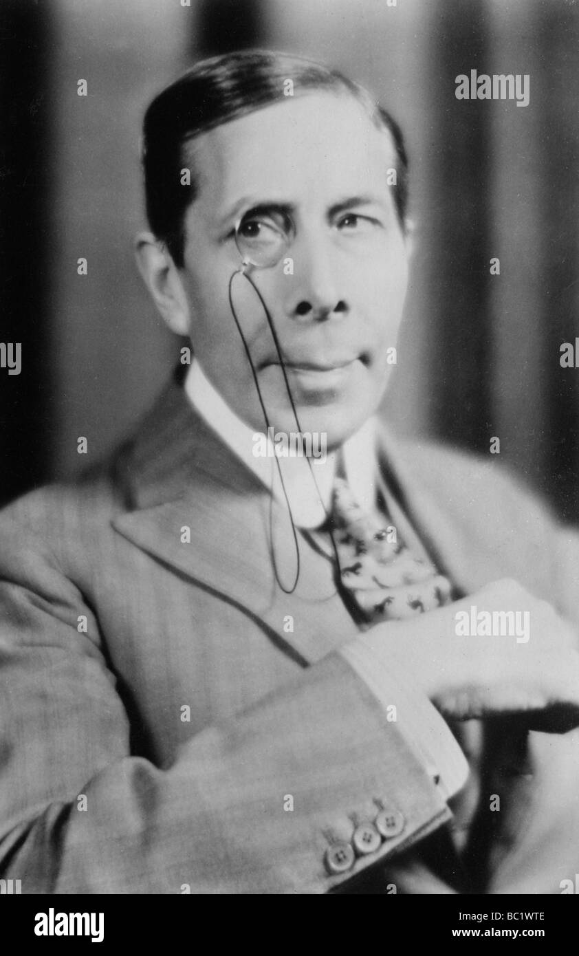 George Arliss (1868-1946), English actor, 20th century. Artist: Unknown Stock Photo