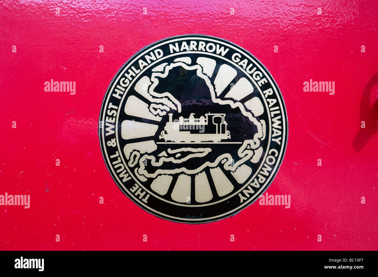 Railway Logo High Resolution Stock Photography And Images Alamy https www alamy com stock photo the mull and west highland narrow gauge railway logo craignure isle 24629003 html