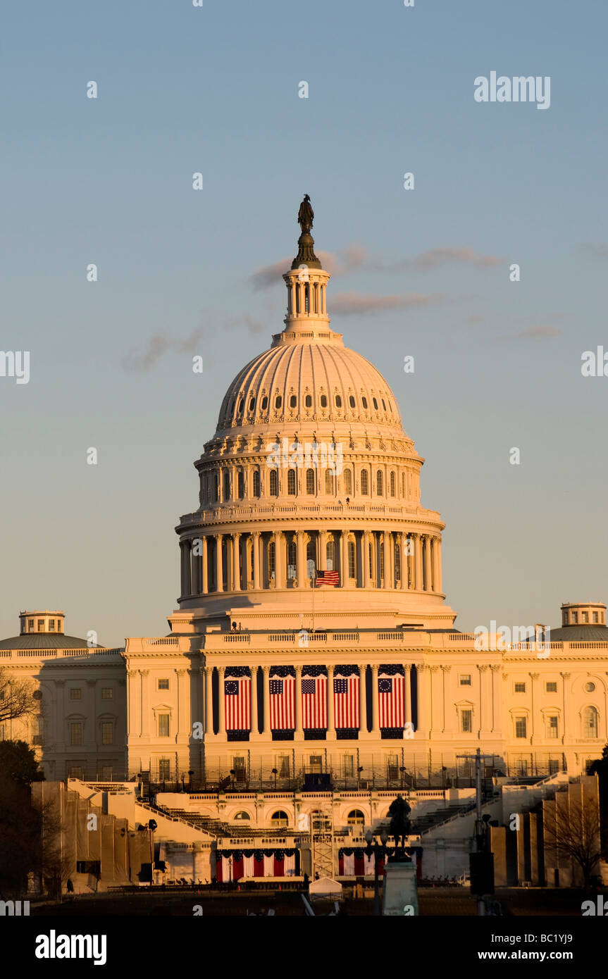 United States Capitol Building with Beautiful Blue Sky Stock Photo Alamy